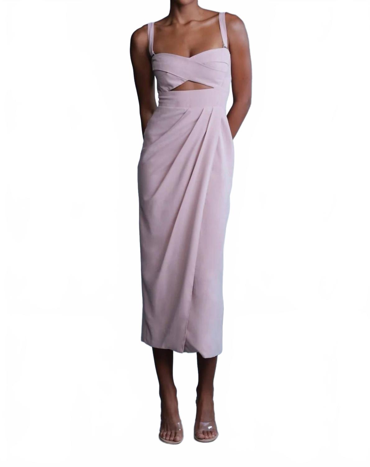 

Платье миди Ciara в пепельно-розовом цвете Sabina Musayev