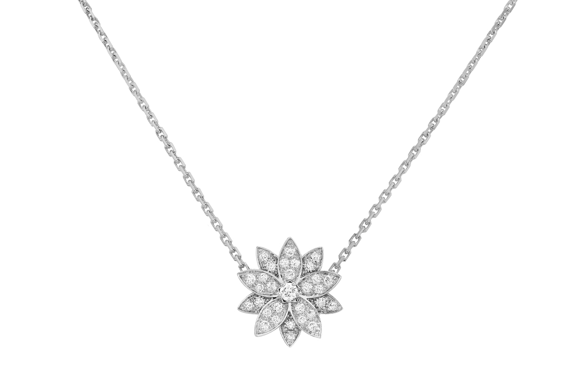 

Van Cleef & Arpels Лотос серии золотое ожерелье karat gold для женщин