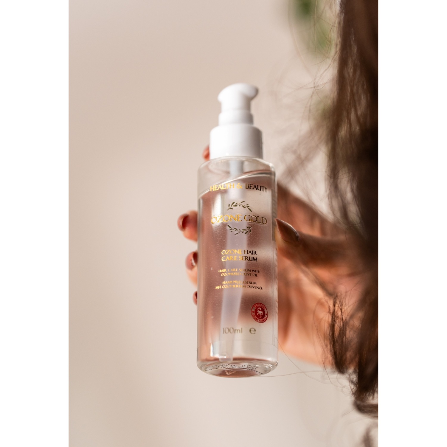 Масло для волос haar-serum mit ozonisiertem olivenöl Ozone Gold, weiß — фото 3