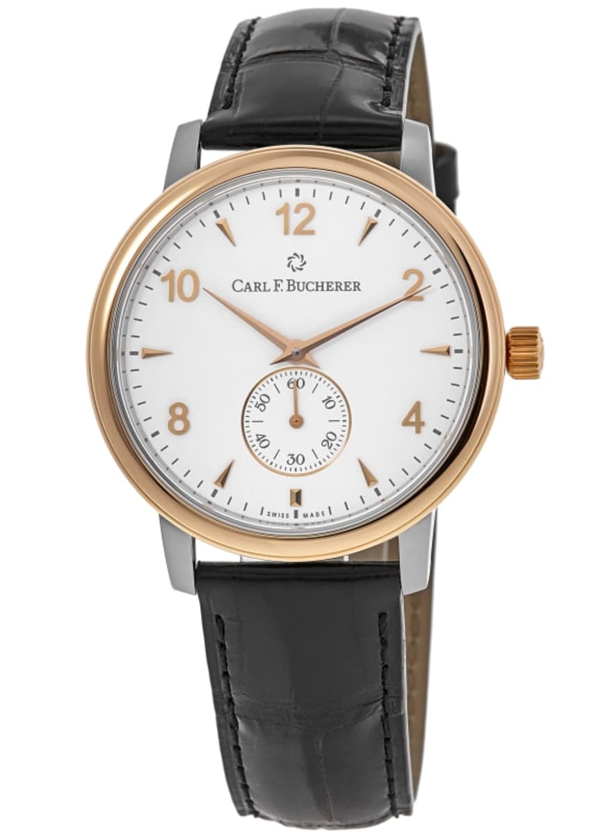 

Мужские часы Carl F. Bucherer Adamavi с ручным заводом, серебристым циферблатом и ремешком из кожи аллигатора 00.10316.07.26.01, серебряный