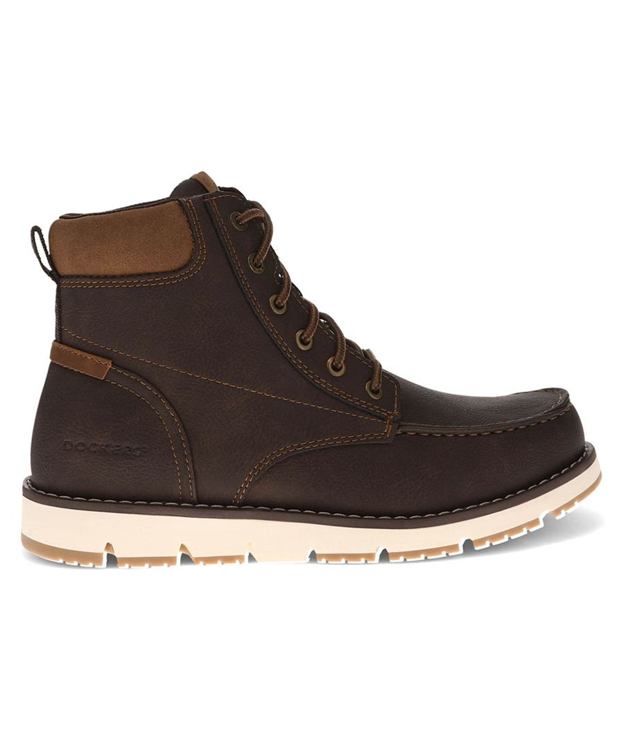 Мужские прочные ботинки-чукка Davis на шнуровке Dockers, Dark Brown — фото 2
