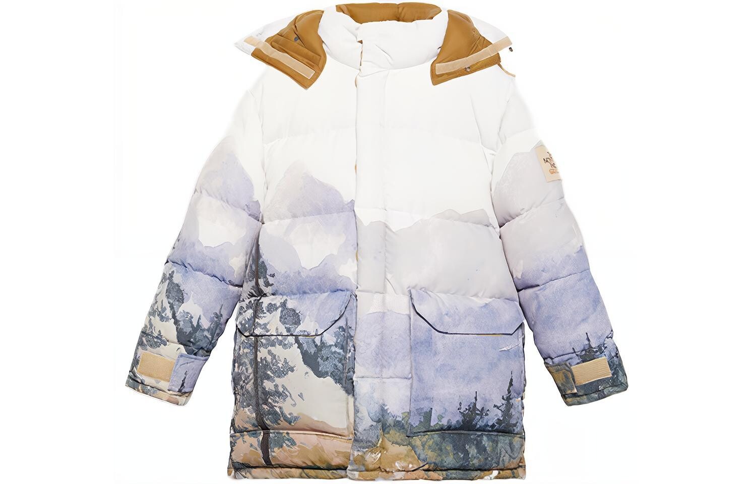 

Пуховик женский The North Face x Gucci, белый