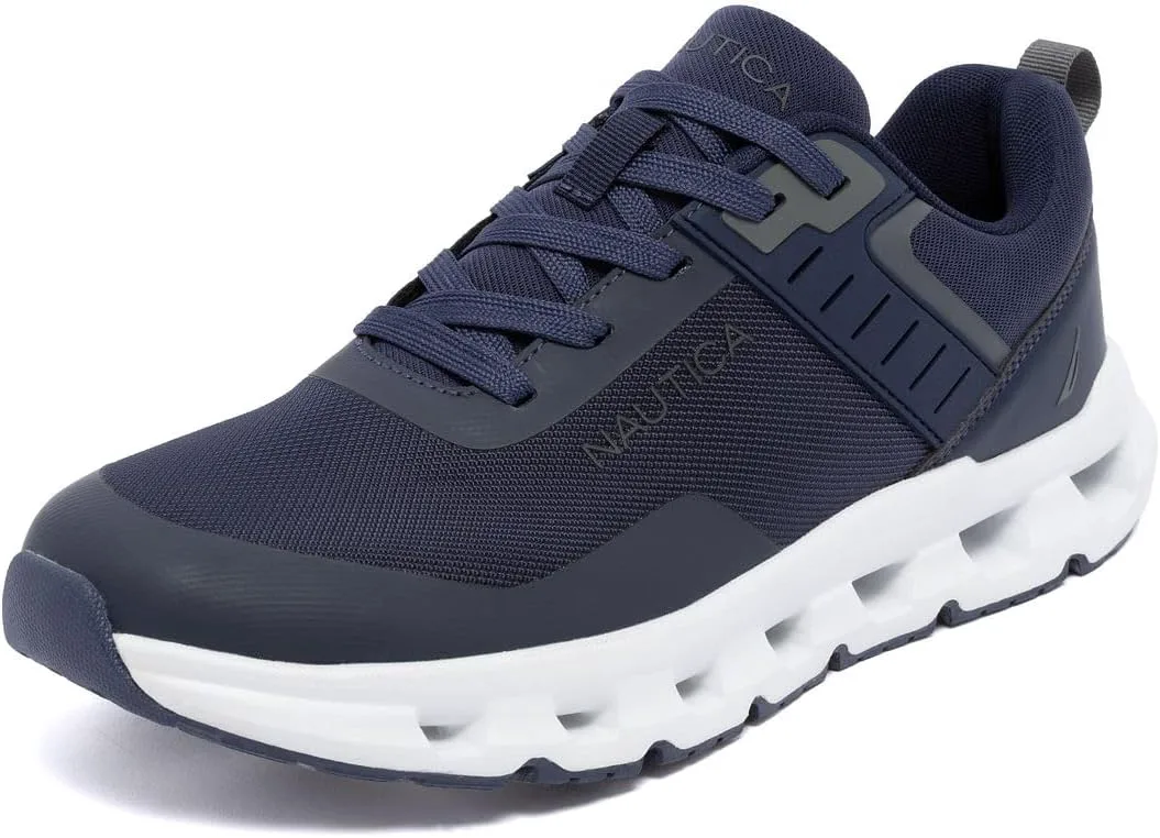 Мужские кроссовки Nautica для бега, спортивные, модные, с шнуровкой, мягкие для тренировок, тенниса - с амортизацией, дышащие, легкие и удобные, темно-синий
