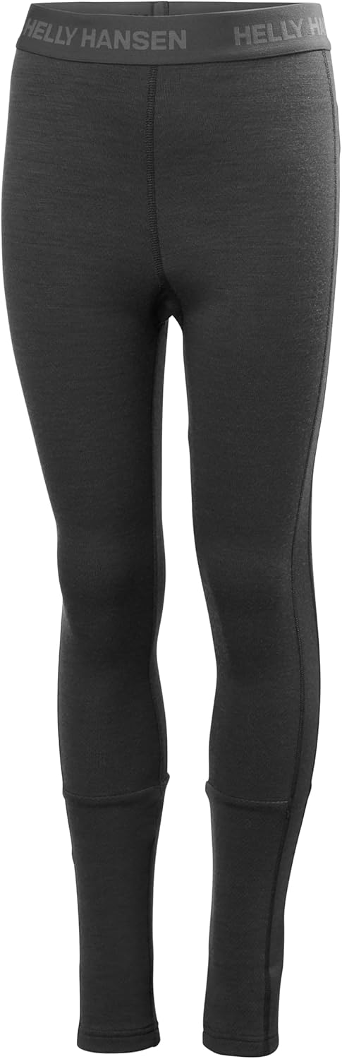 Helly-Hansen Jr Lifa Merino Midweight Set - детское термобелье, базовый слой, влагоотводящая шерсть мериноса, для зимнего катания на лыжах Helly Hansen, 991 Black — фото 3