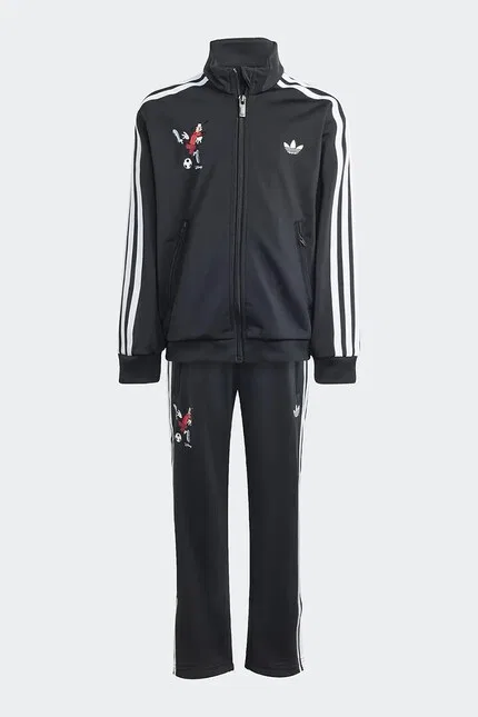 Костюм детский с принтом Disney Adidas Originals, черный — фото 2