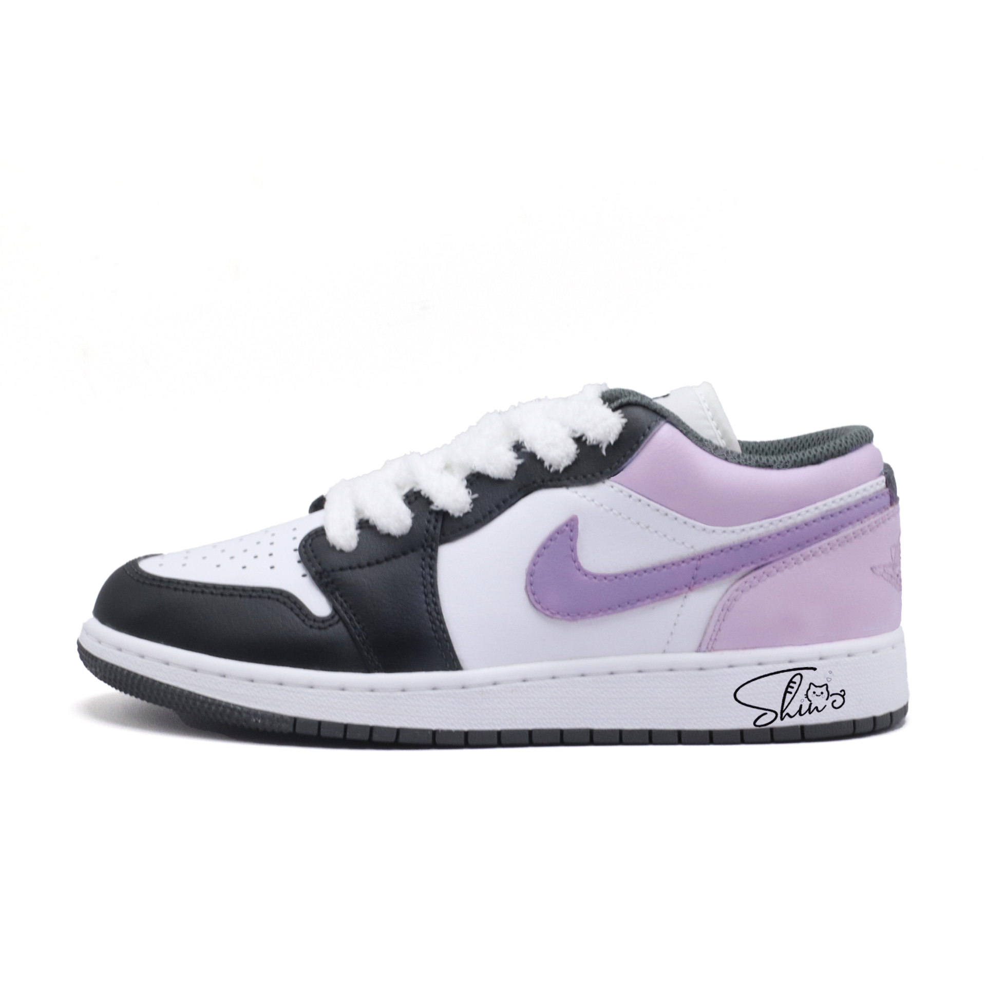 

Jordan Баскетбольные кроссовки Air 1 Taro Sweetheart Low Top для детей, черные, для подростков