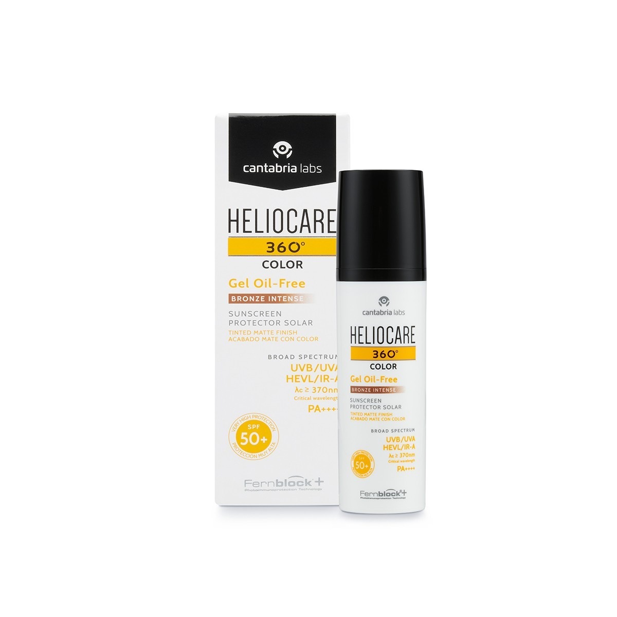 

Солнцезащитный крем 360º gel oil free bronze intense spf50 Heliocare, объем 50 мл