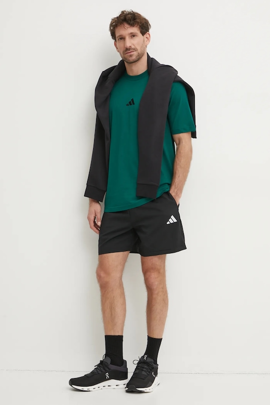 

Хлопковая футболка Essential Adidas, зеленый