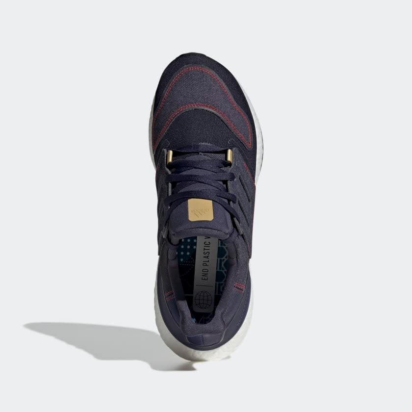 Мужские беговые кроссовки Adidas Ultraboost 22, темно-синий/ярко-красный — фото 3