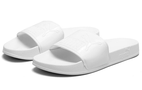 Тапочки leadcat patent slide white Puma, белый — фото 3