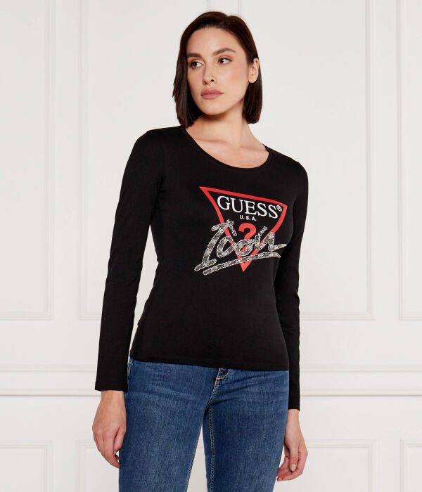 

Блуза Regular fit Guess Jeans, черный