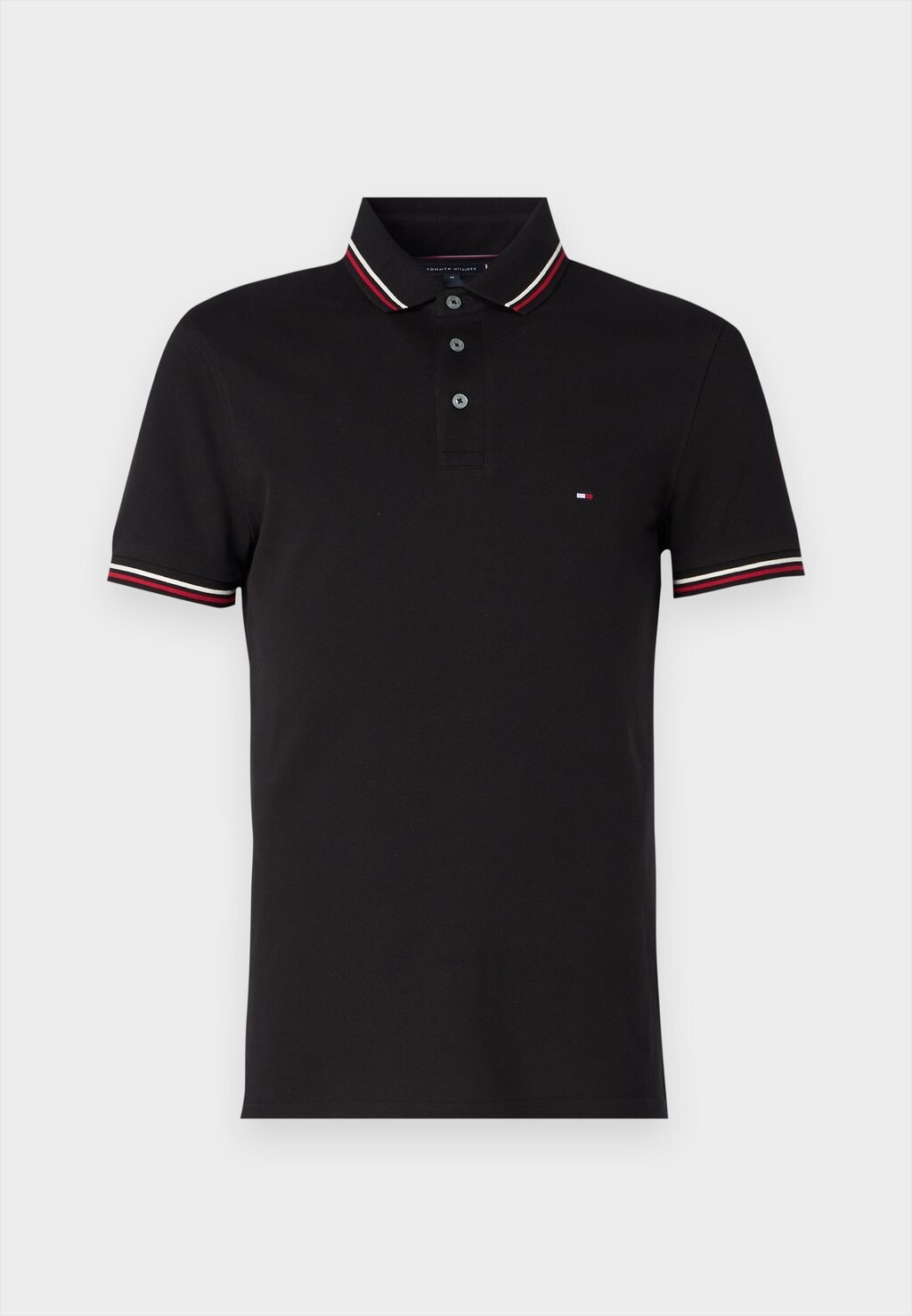 Рубашка поло TIPPED SLIM FIT Tommy Hilfiger, черный — фото 4