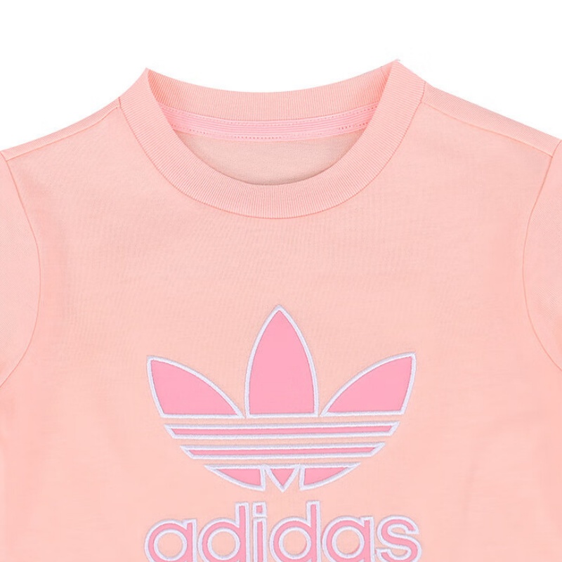 Adidas Originals Повседневная спортивная одежда розовая для младенцев и малышей — фото 2