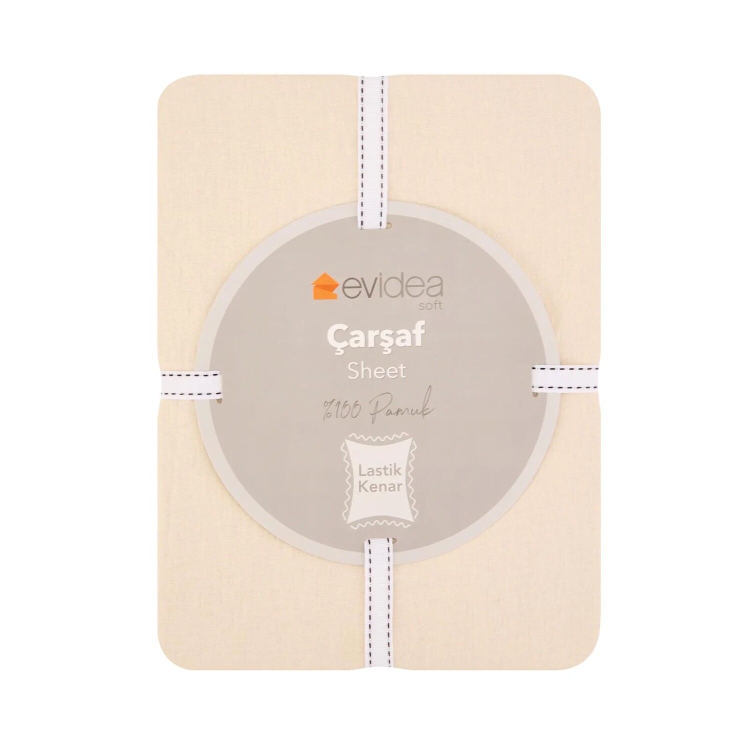 

Простыня Evideoa Soft одинарная - экрю - 120x200 см Evidea