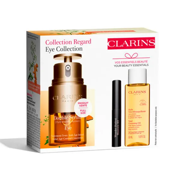 Антивозрастной уход за кожей вокруг глаз Estuche Doble Serum Eye Clarins, 1 UD — фото 2