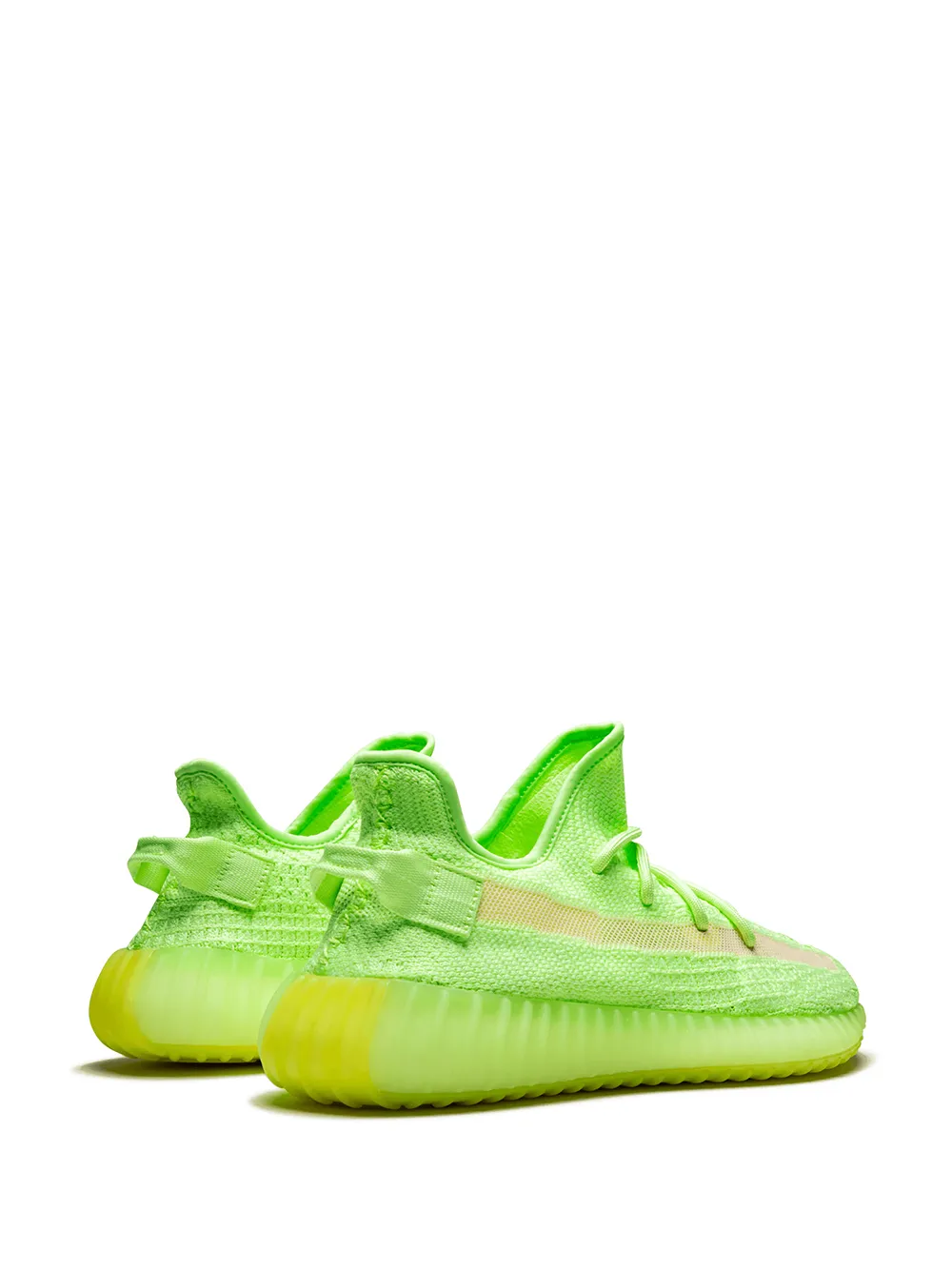 Кроссовки Yeezy Boost 350 V2 Glow in The Dark Adidas Yeezy, зеленый — фото 3