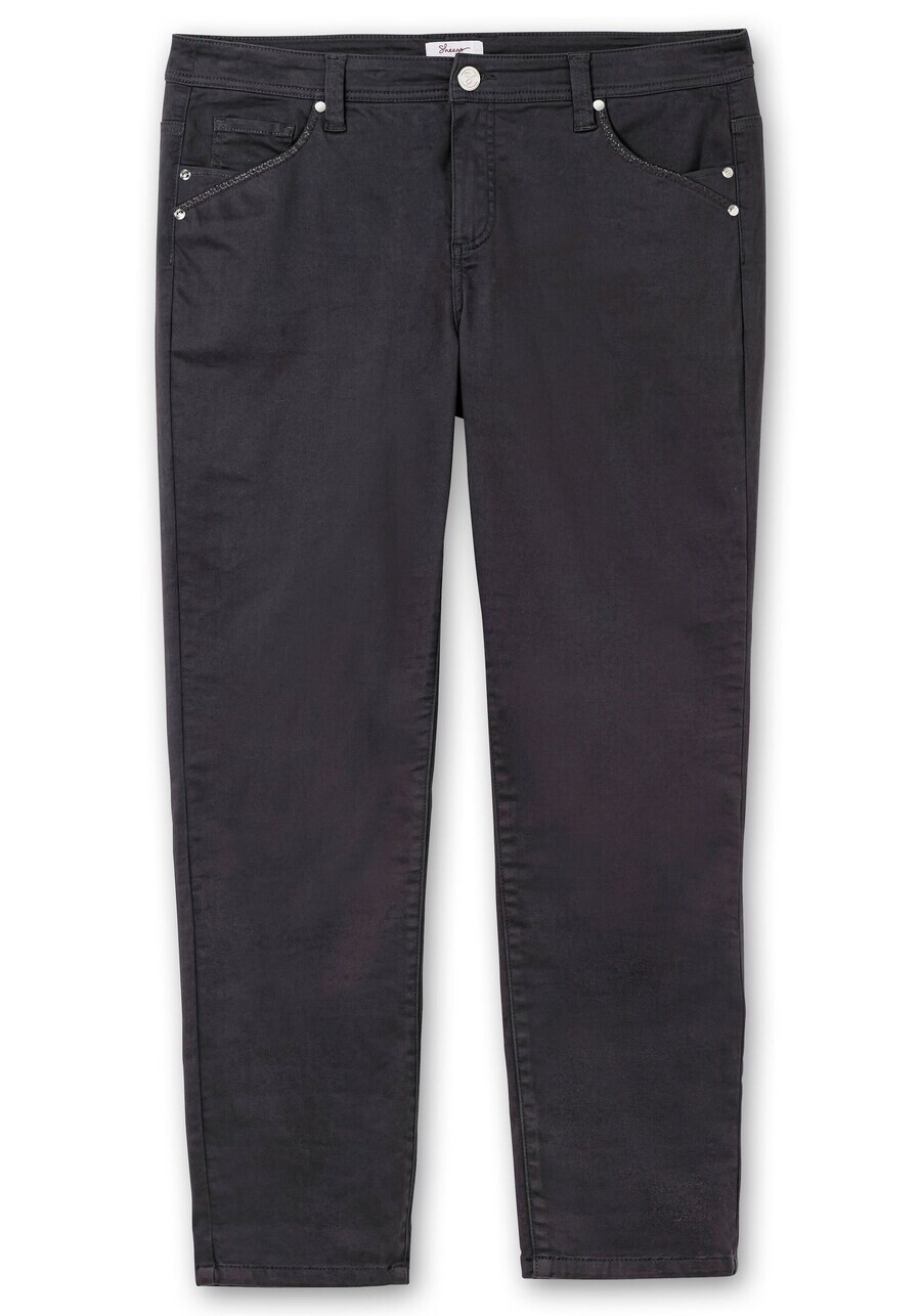 

Тканевые брюки SHEEGO Skinny Pants, темно-серый