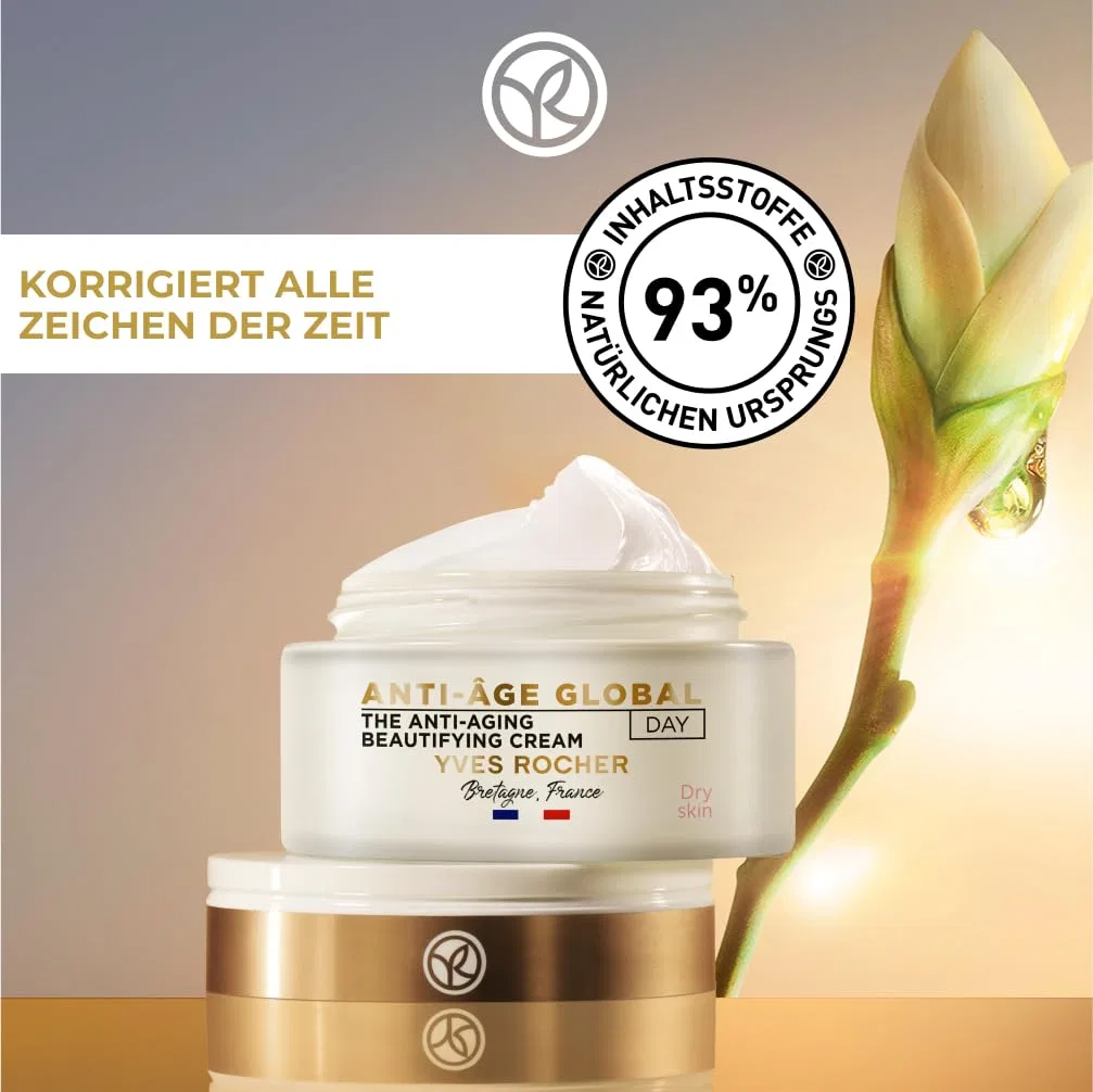 Крем для лица Yves Rocher — Дневной «Anti-Age Global Correction» от, 50 мл — фото 2