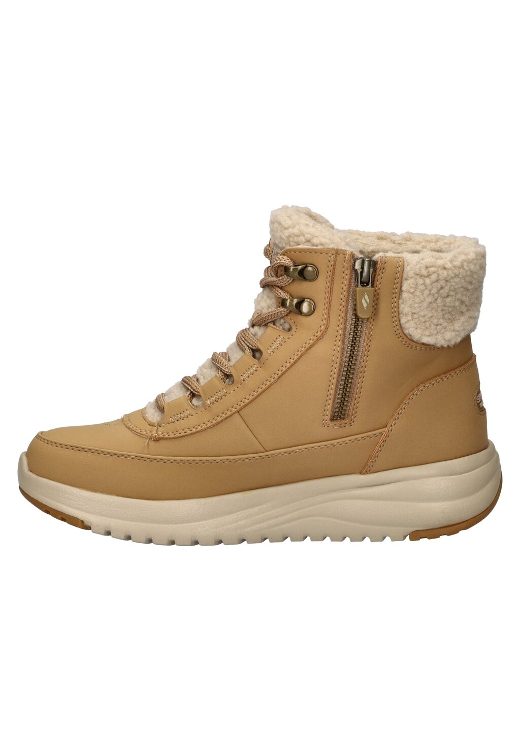 Зимние ботинки женские Skechers ON THE GO из искусственной кожи, бежевый