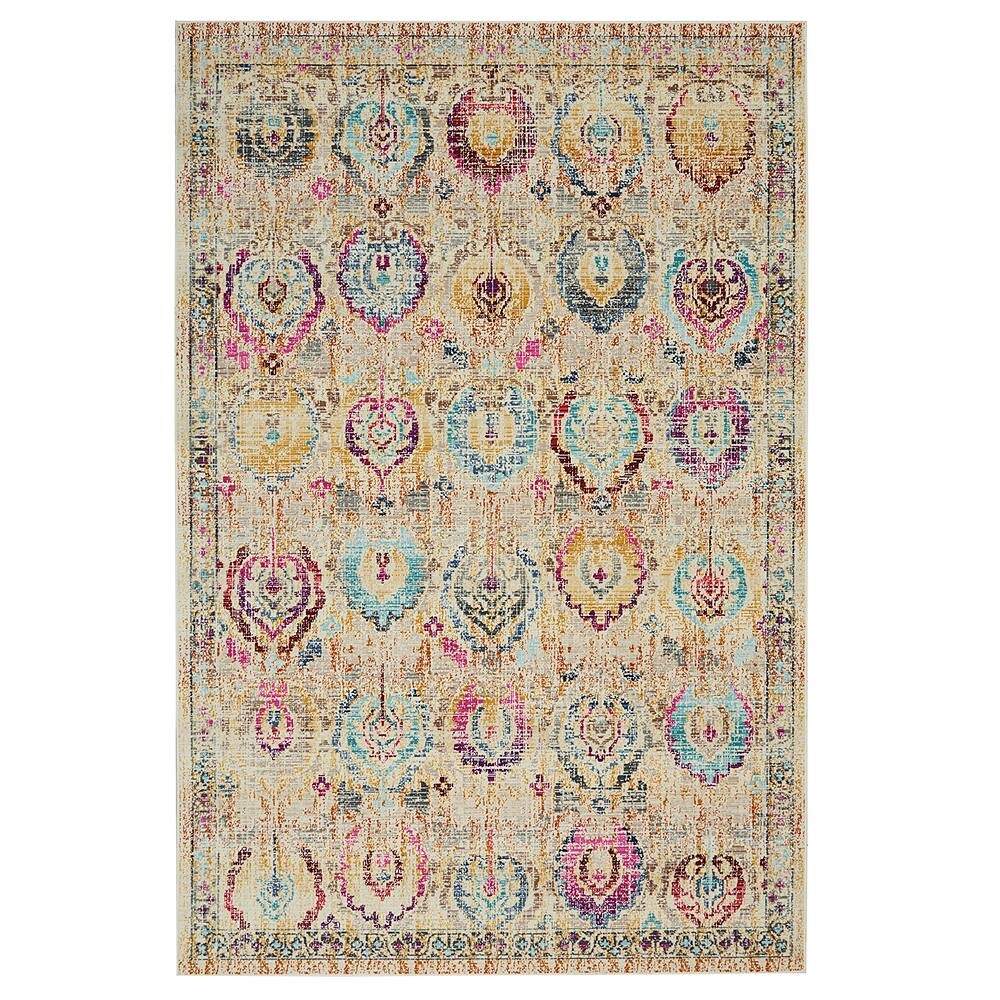 

Nourison Kashan Потертый богемный ковер, цвет Ivory Multi Persian