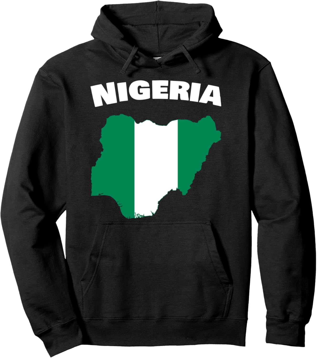 

Гордость Нигерии, флаг Нигерии, карта Африки, худи Nigeria Map, черный