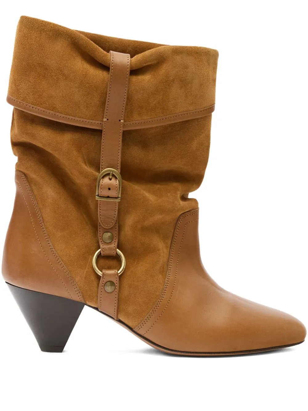 Сапоги Darner 55 с пряжками Isabel Marant, коричневый
