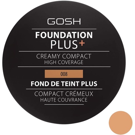 

Пудра GOSH Foundation Plus Creamy Compact 008 Golden