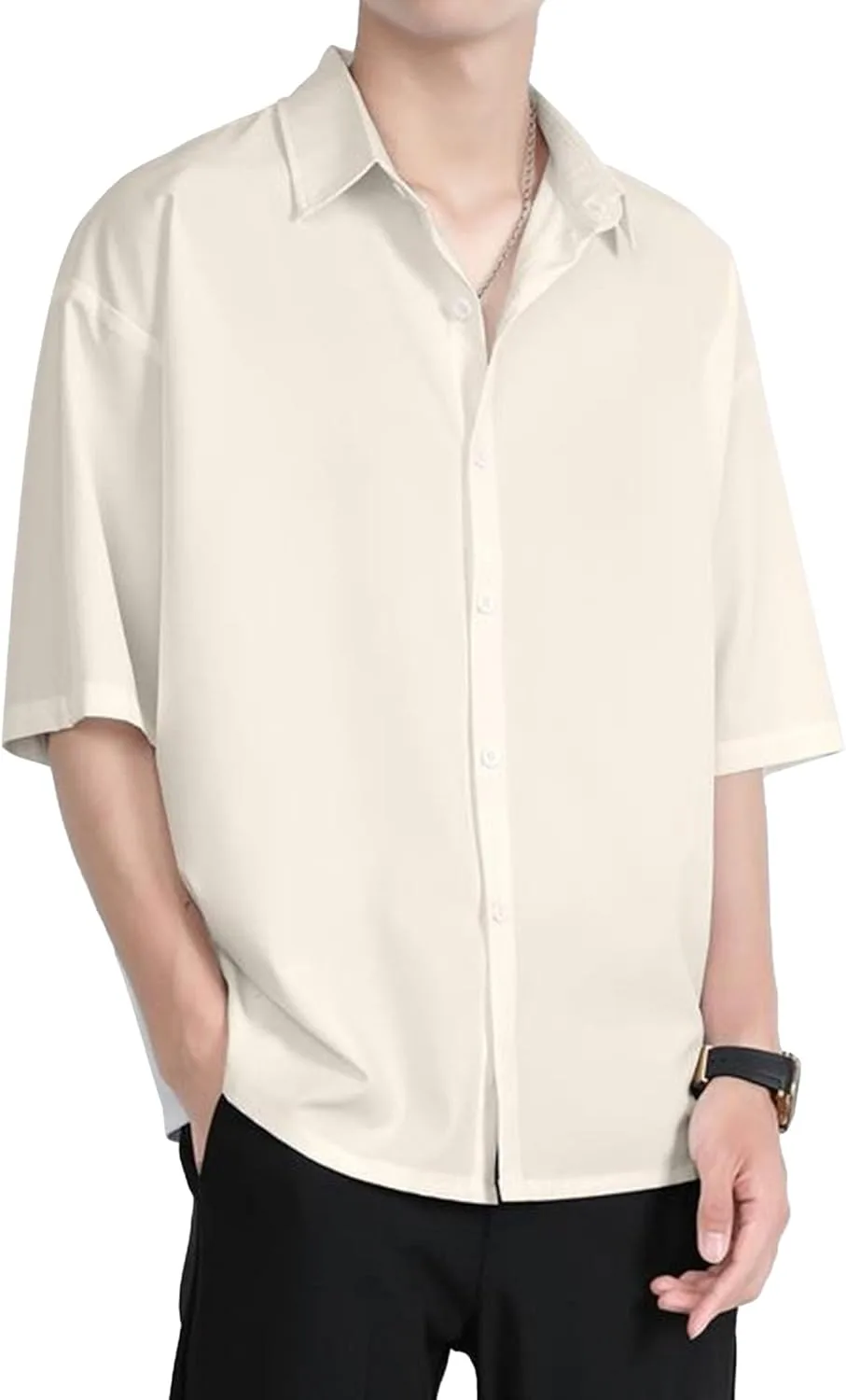 

Мужская рубашка с коротким рукавом Stretch, влагоотводящая, S-4XL VgueElegc