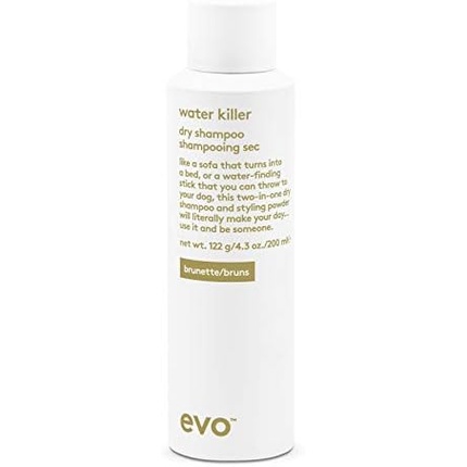 Сухой шампунь evo Water Killer - поглощает жир, освежает волосы и уменьшает повреждения от чрезмерного мытья 200 мл