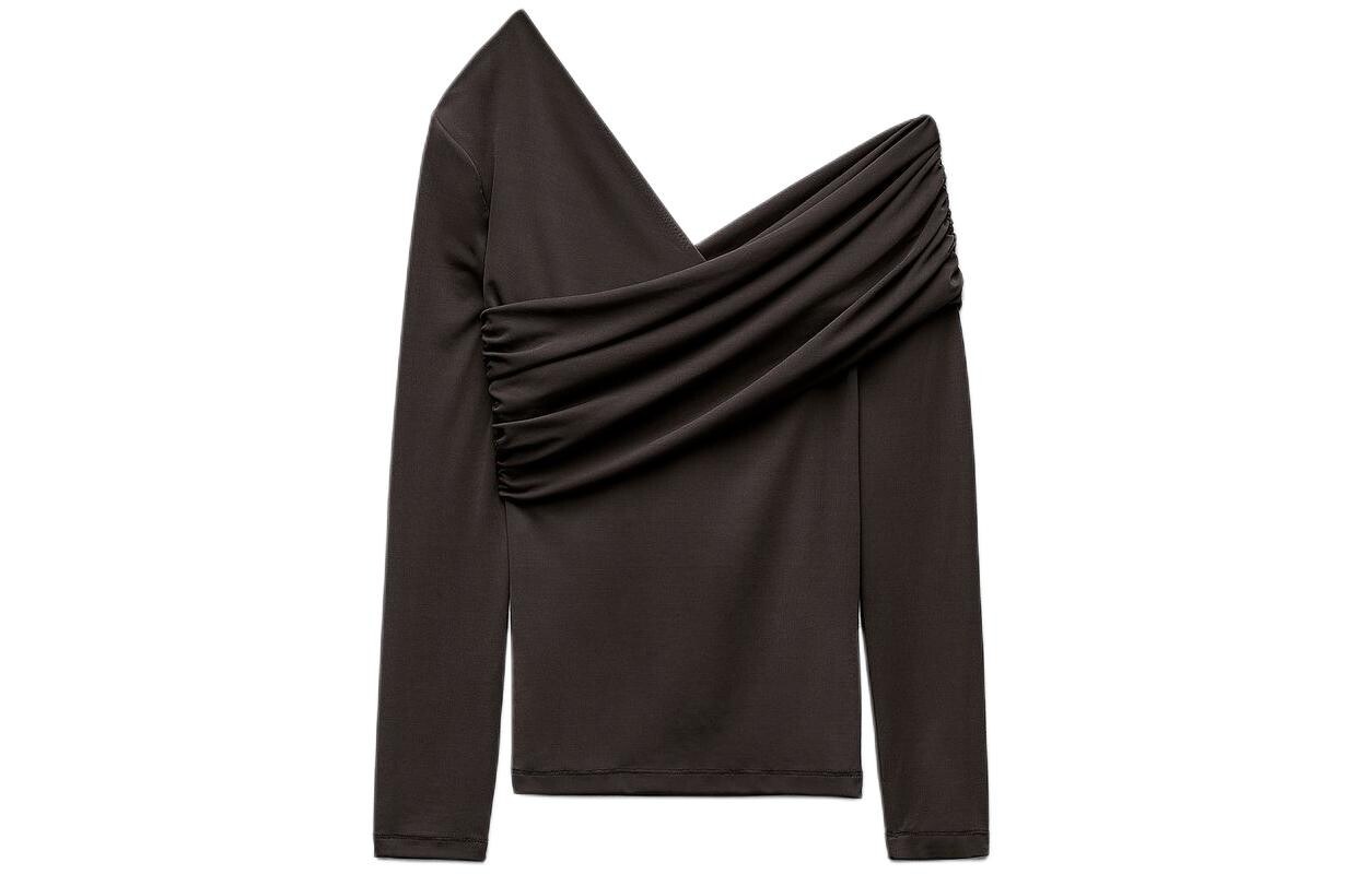 

Футболка женская коричневая Zara