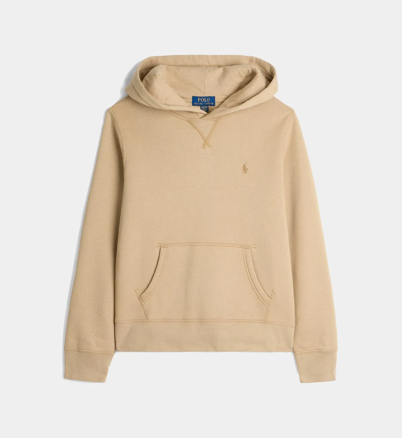 Худи пони из хлопка Polo Ralph Lauren, бежевый