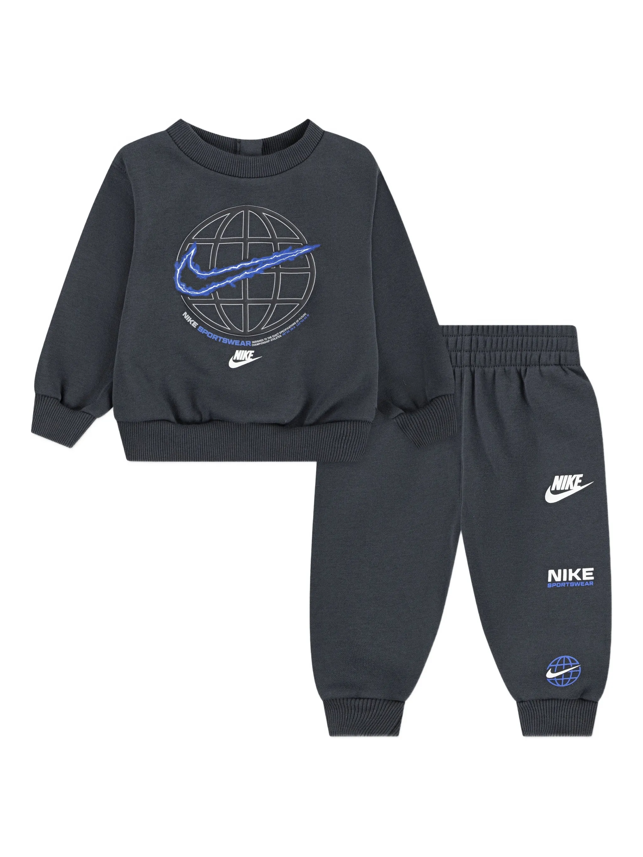 

Спортивный костюм с графическим принтом Nike Kids, серый