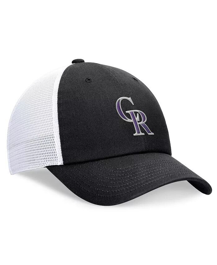 

Мужская черная регулируемая кепка дальнобойщика Colorado Rockies Club Nike