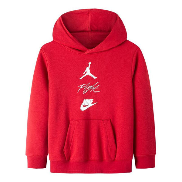 

Толстовка (PS) Air Jordan Logo Flight Hoodie 'Red', красный