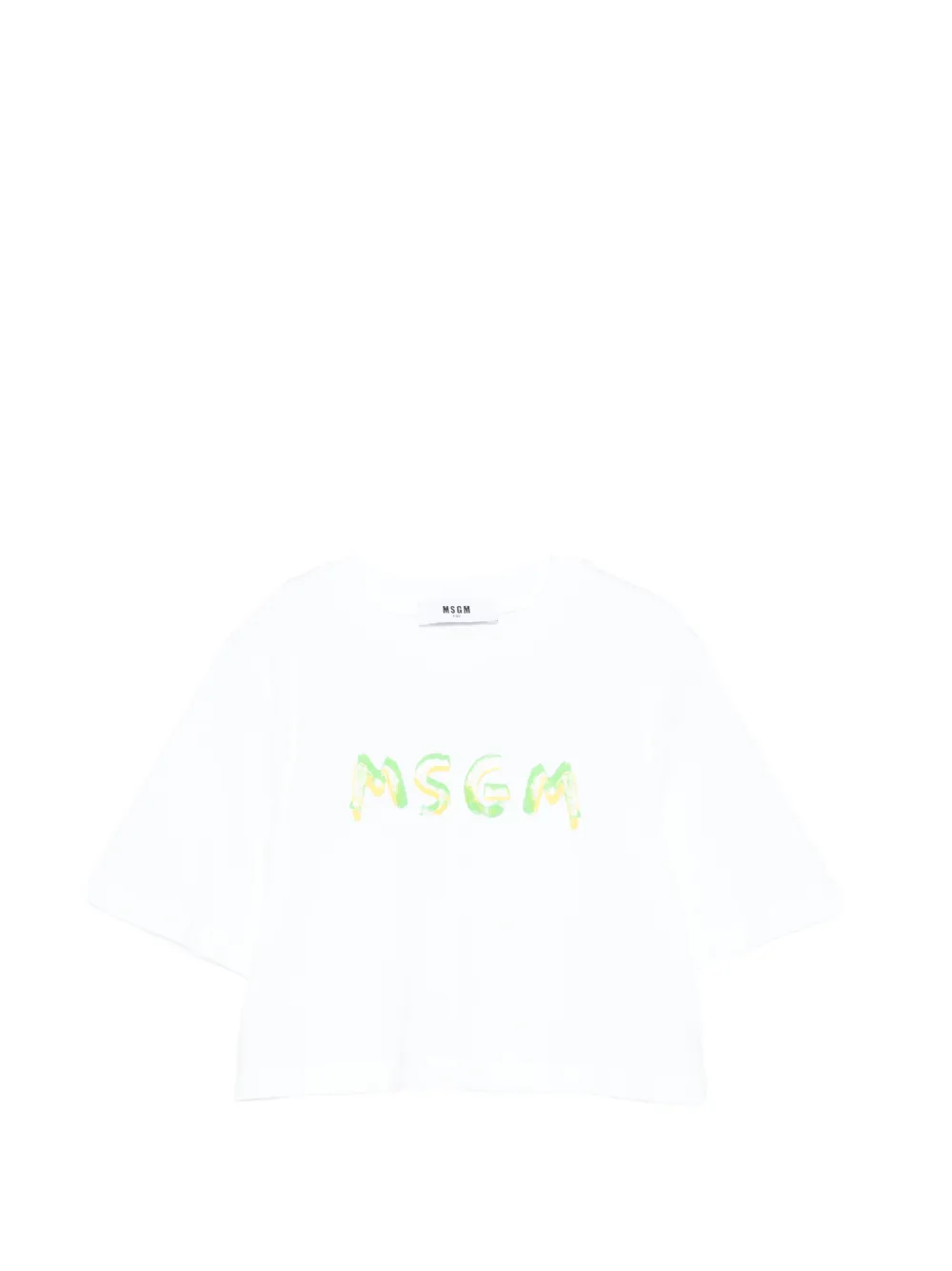 

Футболка с короткими рукавами Msgm Kids, белый