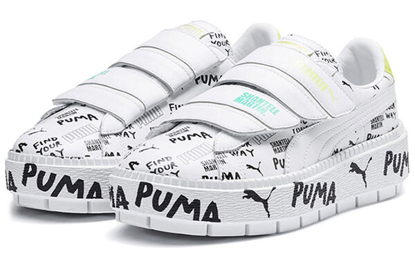 Кроссовки shantell martin x platform trace strap 'white' Puma, белый — фото 2