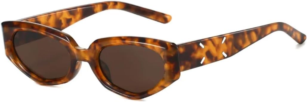 

Солнцезащитные очки с защитой от УФ-излучения UV400 | Линзы «кошачий глаз» с градиентом, в стиле панк | для женщин и мужчин, для занятий спортом на открытом воздухе и вождения DSVIGF, Leopard-brown