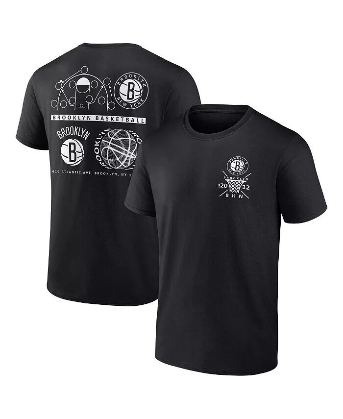 

Мужская черная футболка Brooklyn Nets Court Street Collective Fanatics
