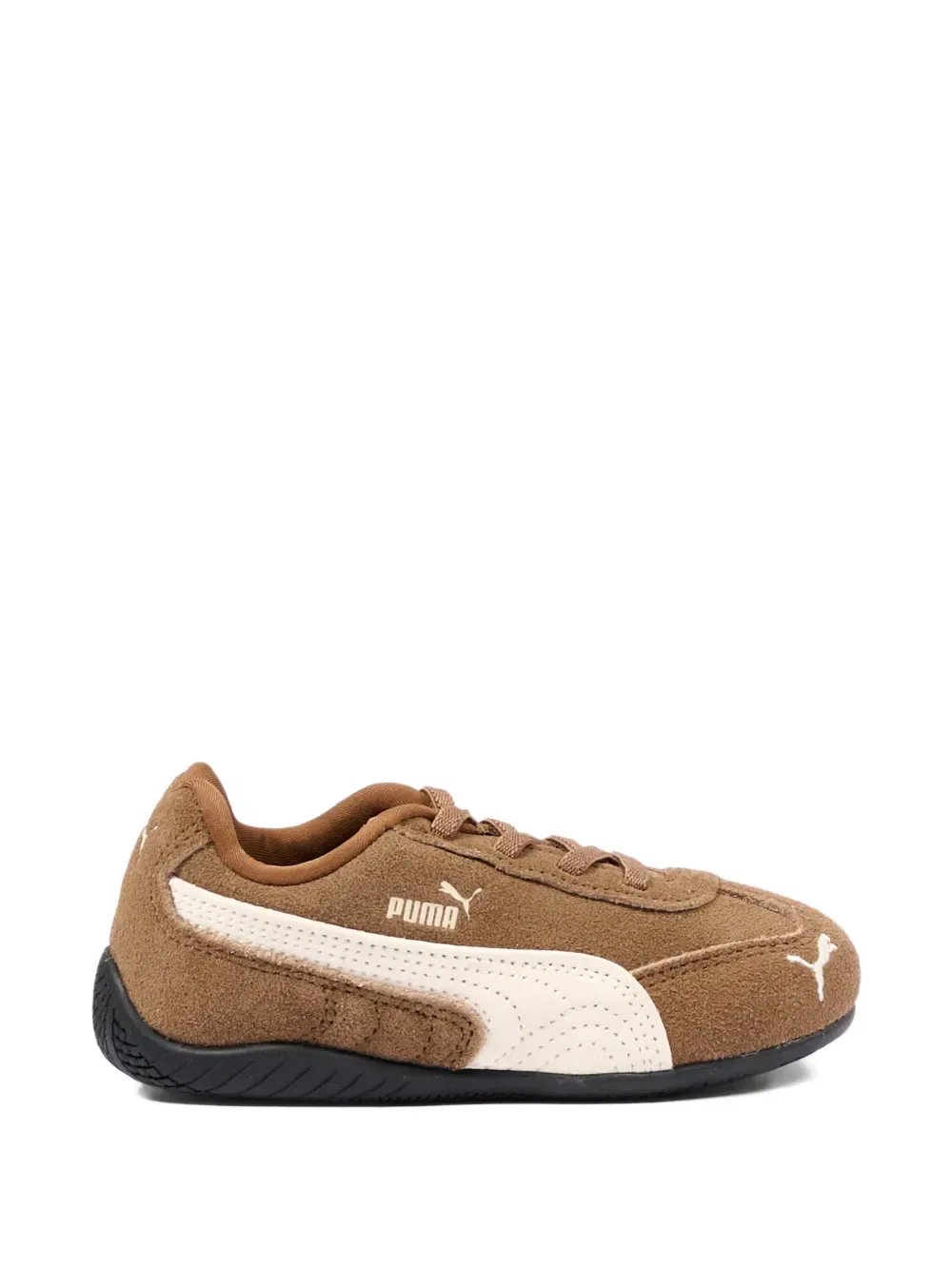 Кроссовки на шнуровке Puma Kids, коричневый — фото 2