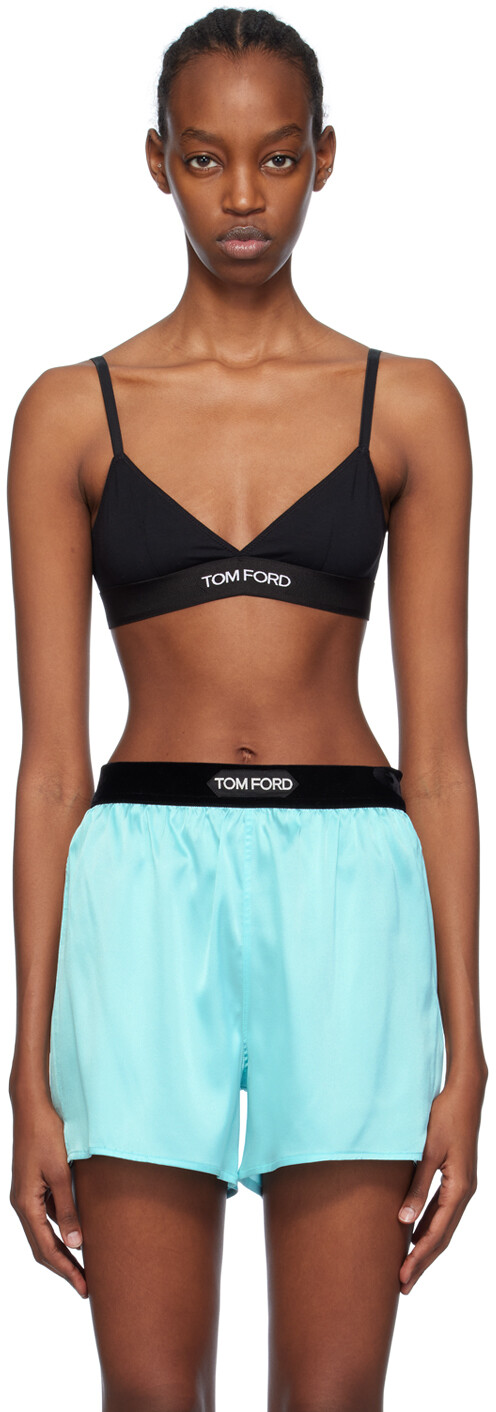 

Черный бюстгальтер с треугольными чашками Tom Ford
