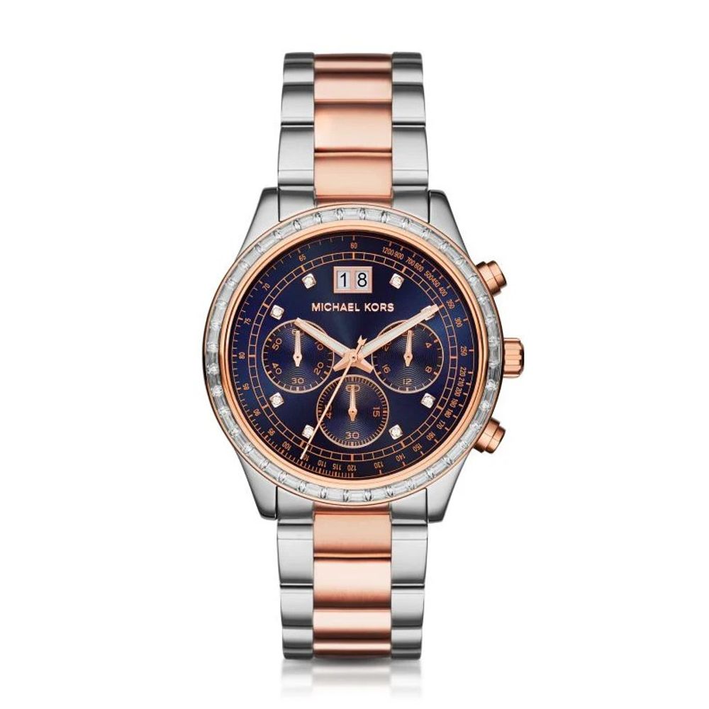 

Часы из синей стали Michael Kors