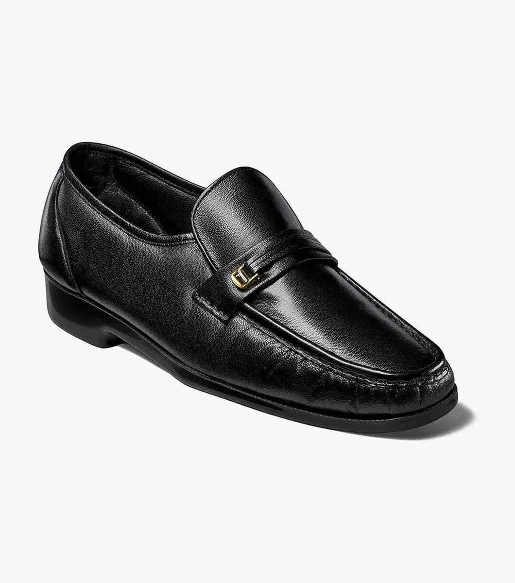 Мужские лоферы Florsheim Riva Bit черного цвета с мокасиновым носком VER1236