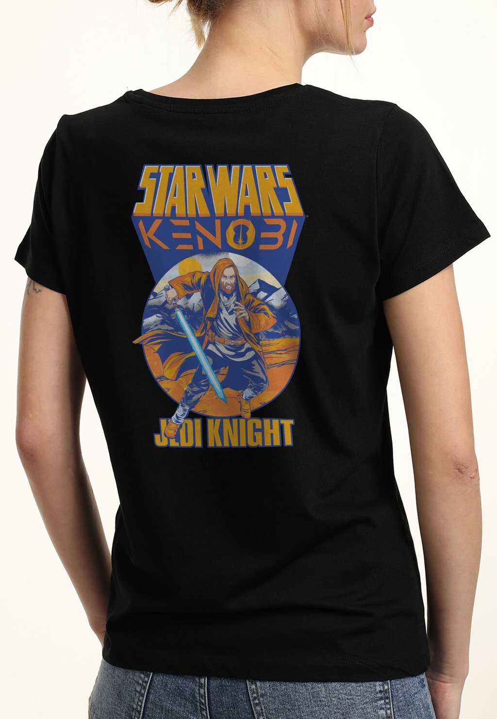 

Футболка с принтом OBI-WAN KENOBI BEEN KENOBI FOREVER Star Wars, черный