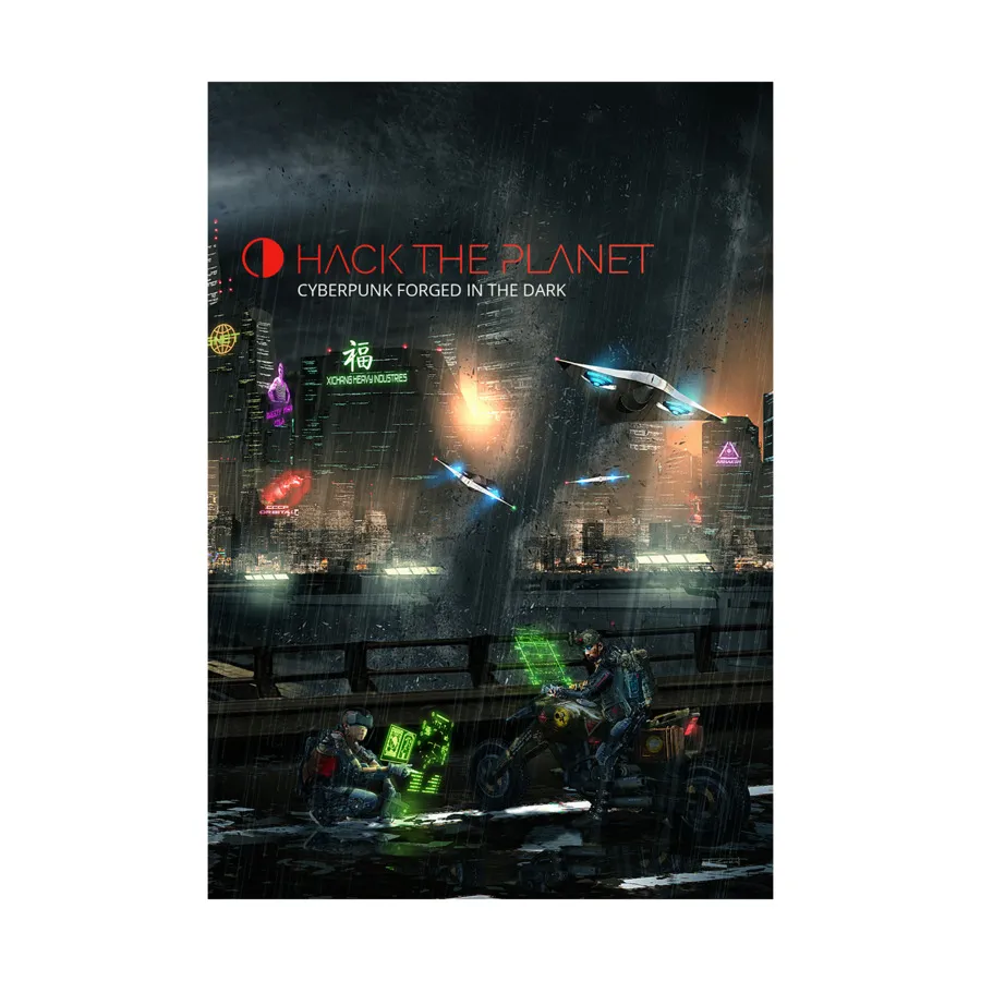 

Hack The Planet - Cyberpunk Forged in the Dark, Worlds in Peril, мягкая обложка