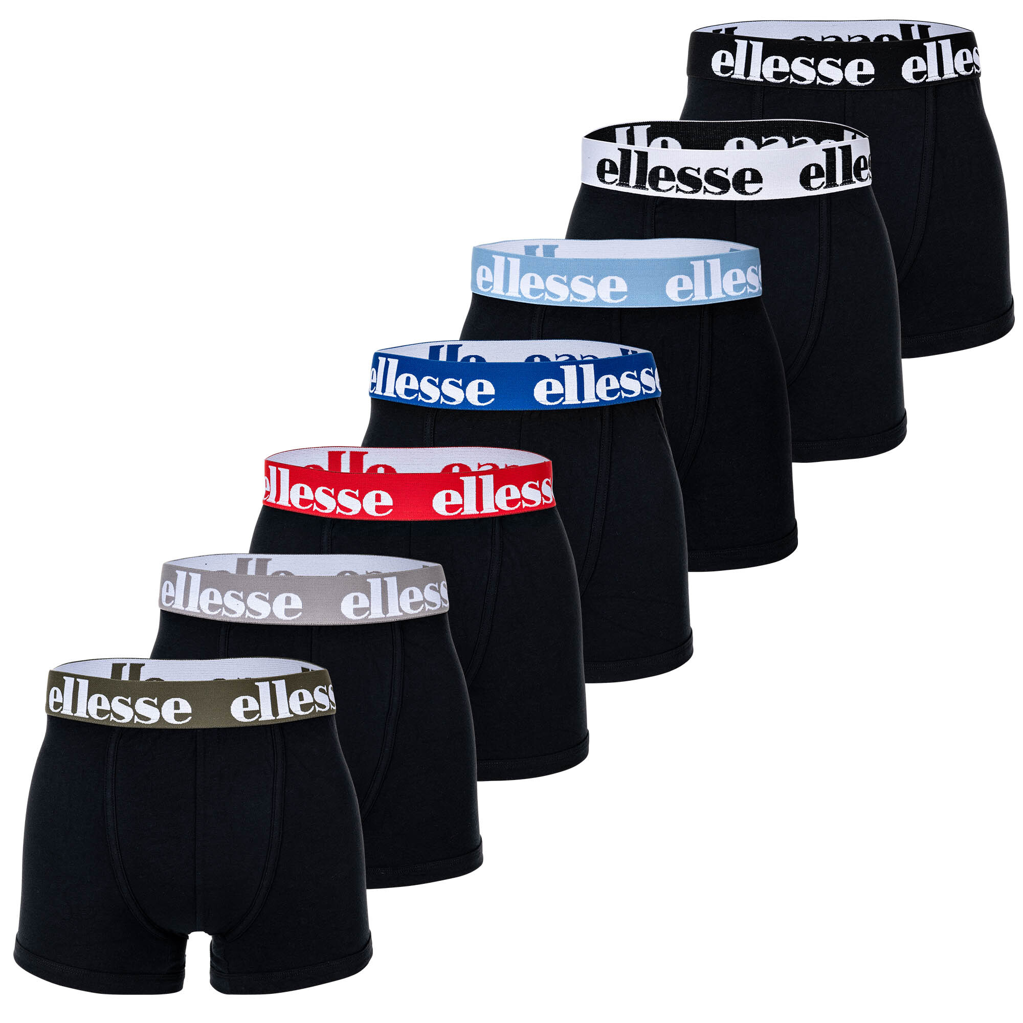 

Боксеры ellesse Boxershort 7 шт, цвет Schwarz/Blau/Rot/Grau