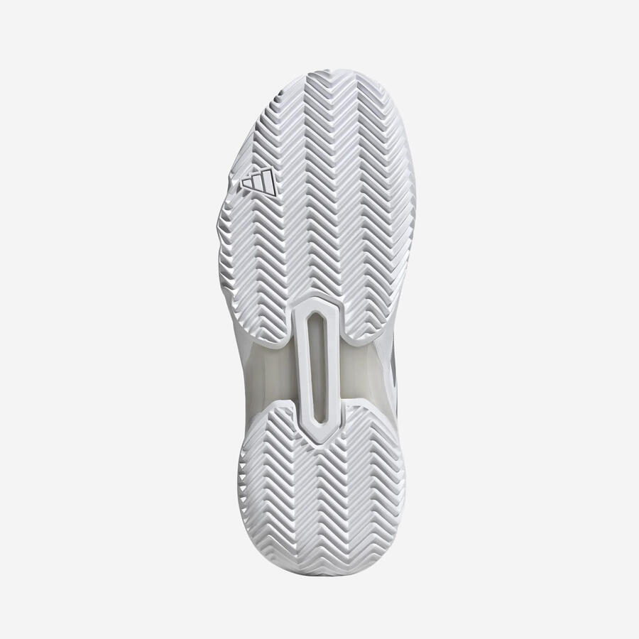 Женские теннисные кроссовки для грунтового корта - ADIDAS Courtjam Control 3 белые/серые — фото 3