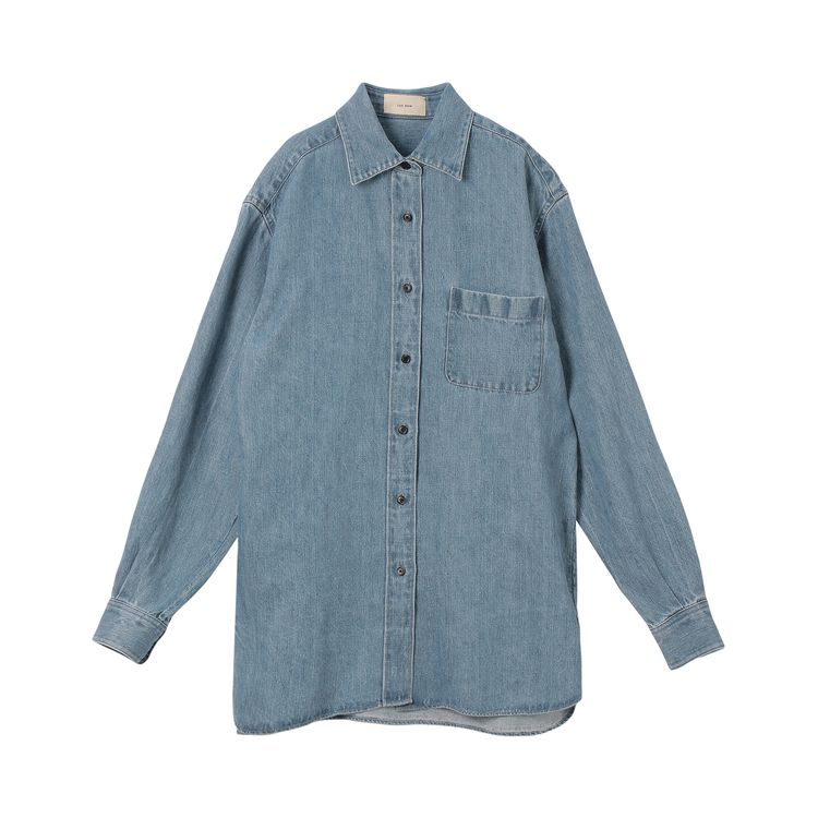 

Рубашка The Row Nesson Shirt 'Bleached', синий