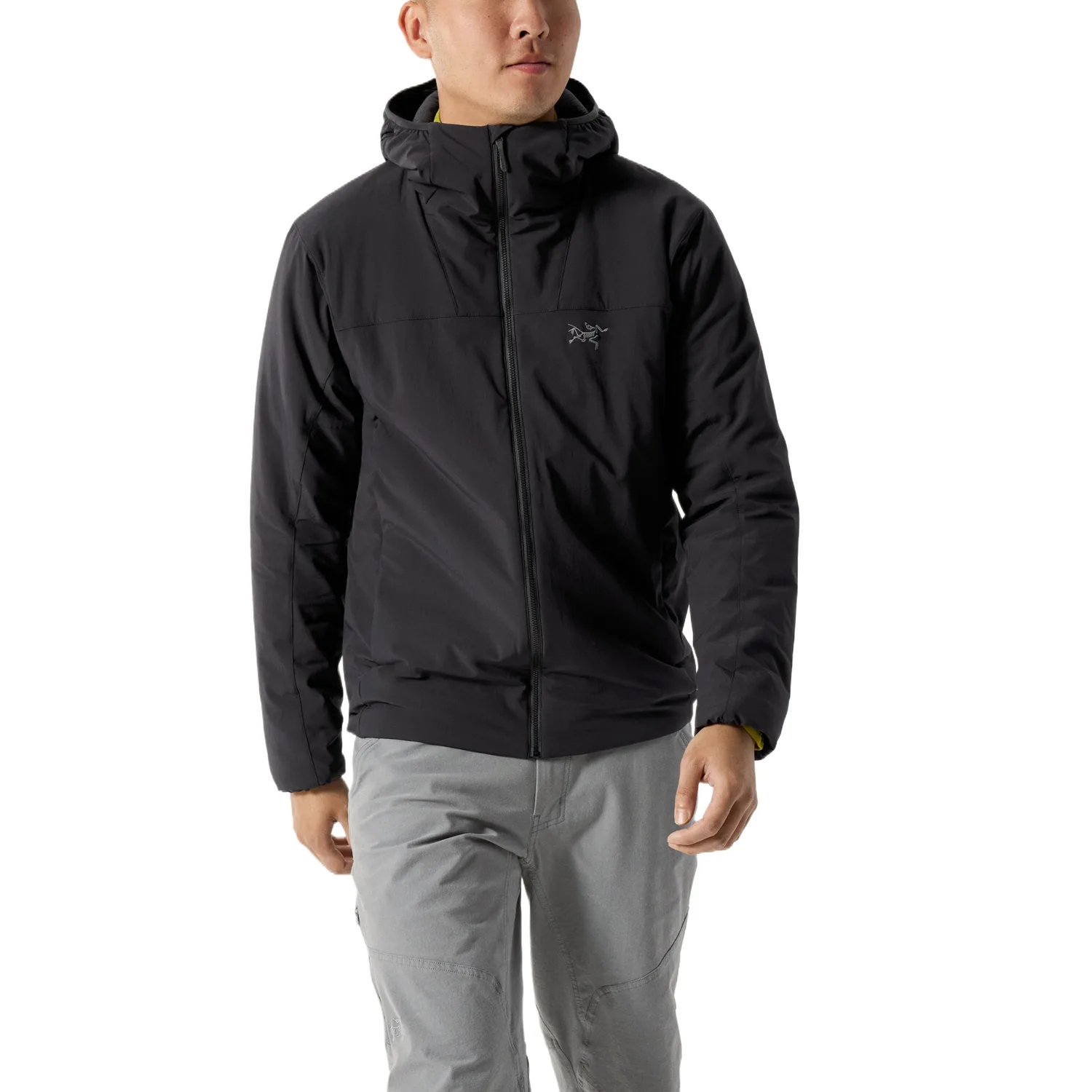 Куртка мужская с капюшоном EPSILON, мягкая облегченная Arcteryx, черный