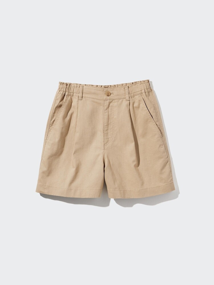 

Шорты из смеси льна и хлопка Uniqlo, цвет 32 бежевый