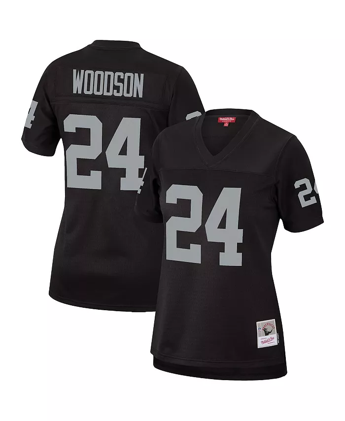 

Женская футболка Charles Woodson Black Las Vegas Raiders Legacy Replica Team Jersey Mitchell & Ness